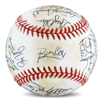 1992 Atlanta Braves Team Signed National League Champions World Series Baseball With 27 Signatures